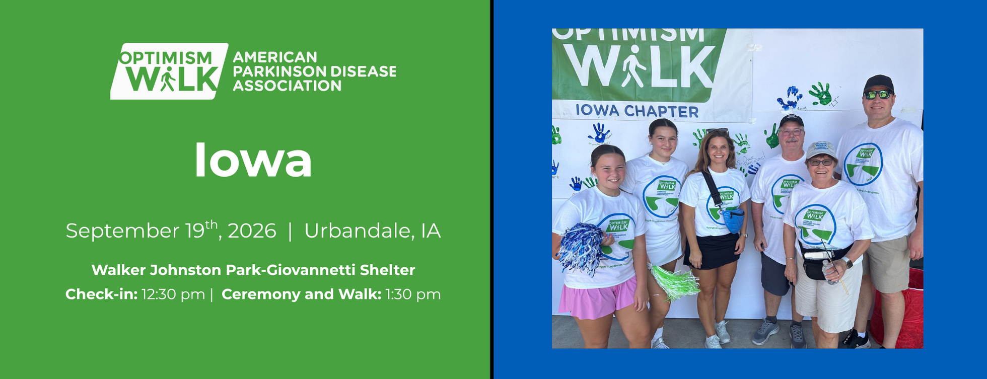 APDA 2026 Optimism Walk for Parkinson's - Iowa